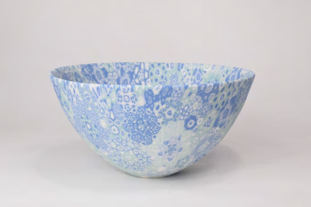 透光練込鉢「flower garden」